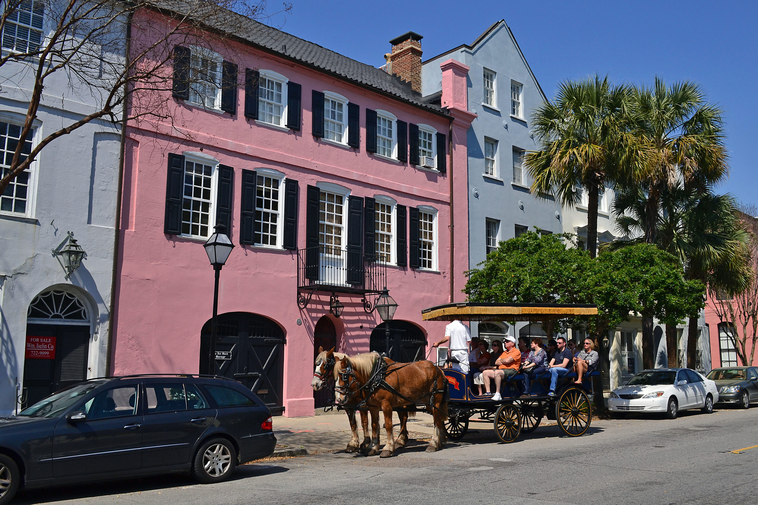 Rainbow Row and Tourism, Charleston, SC