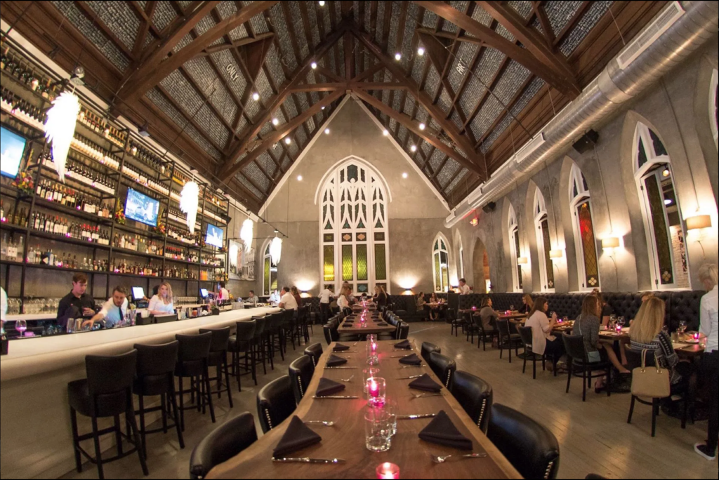 Interior Views of the restaurant Church and Union in Charleston SC