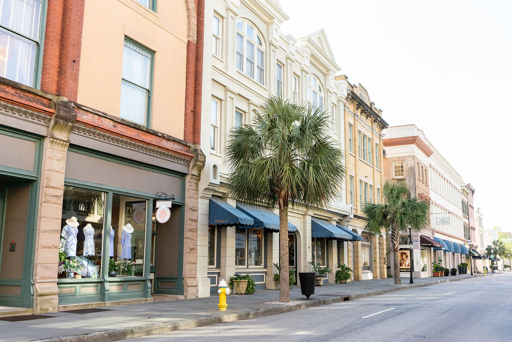 shopping along King Street in Charleston SC
